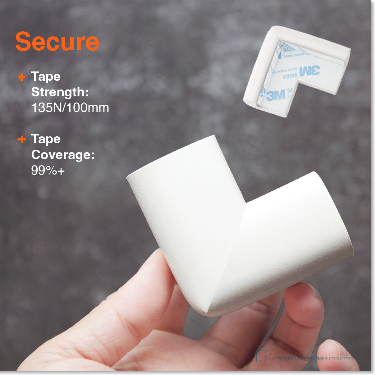 Roving Cove HeftyFit Edge and Corner Protectors for Baby Proofing