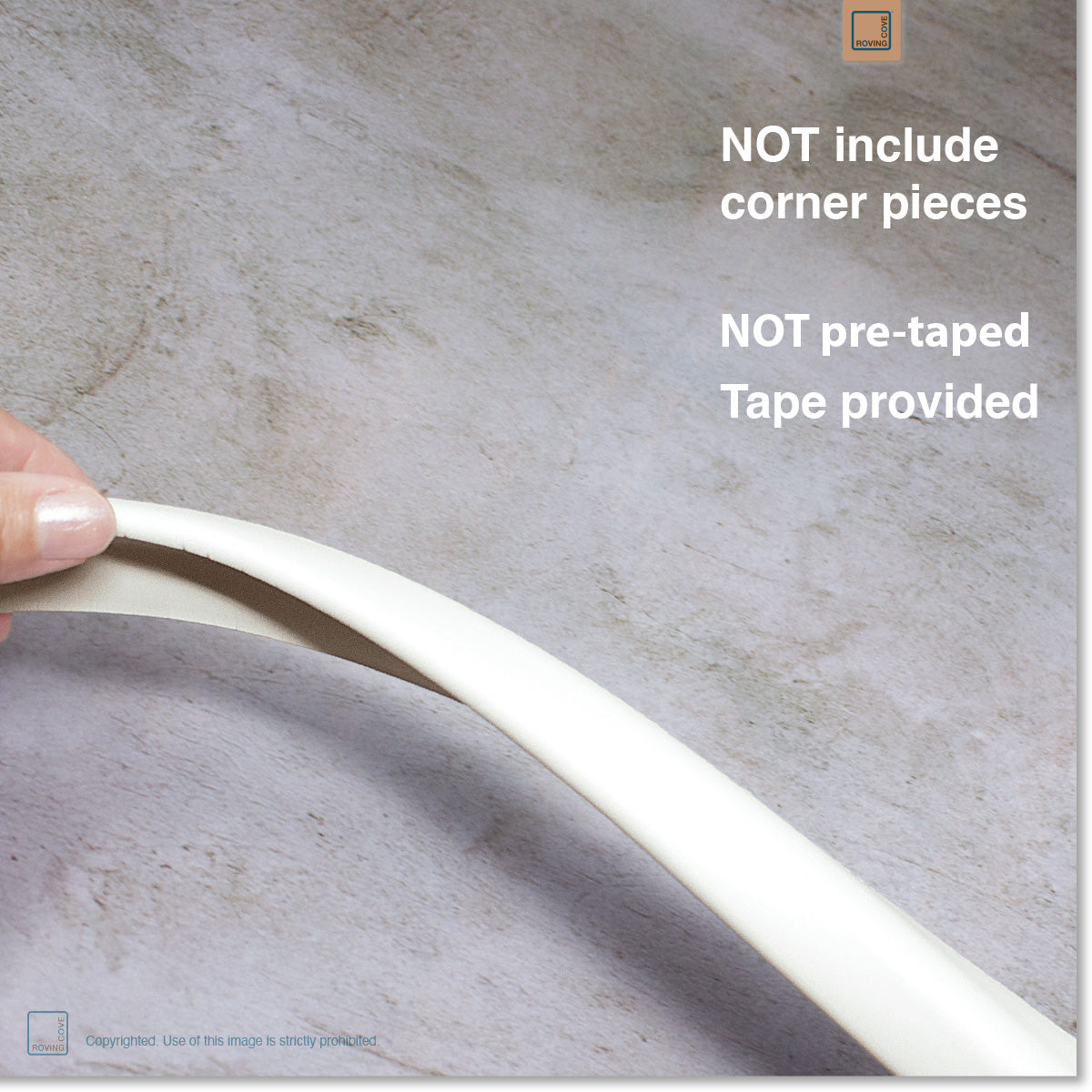 Roving Cove SlimFit Edge Protector for Baby Proofing, Small 15ft Edge