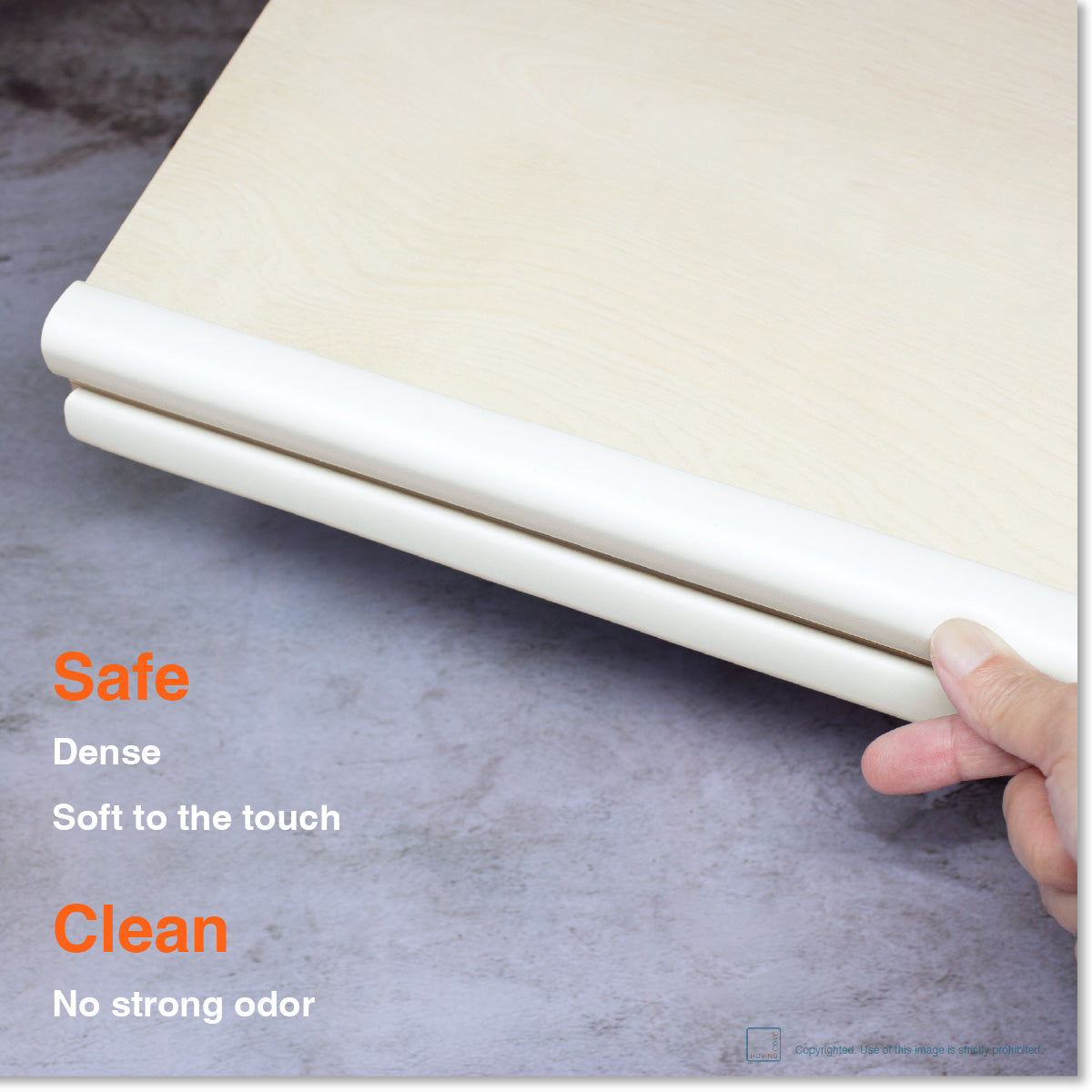 Roving Cove HeftyFit Edge Protector for Baby Proofing, Large 6ft Edge