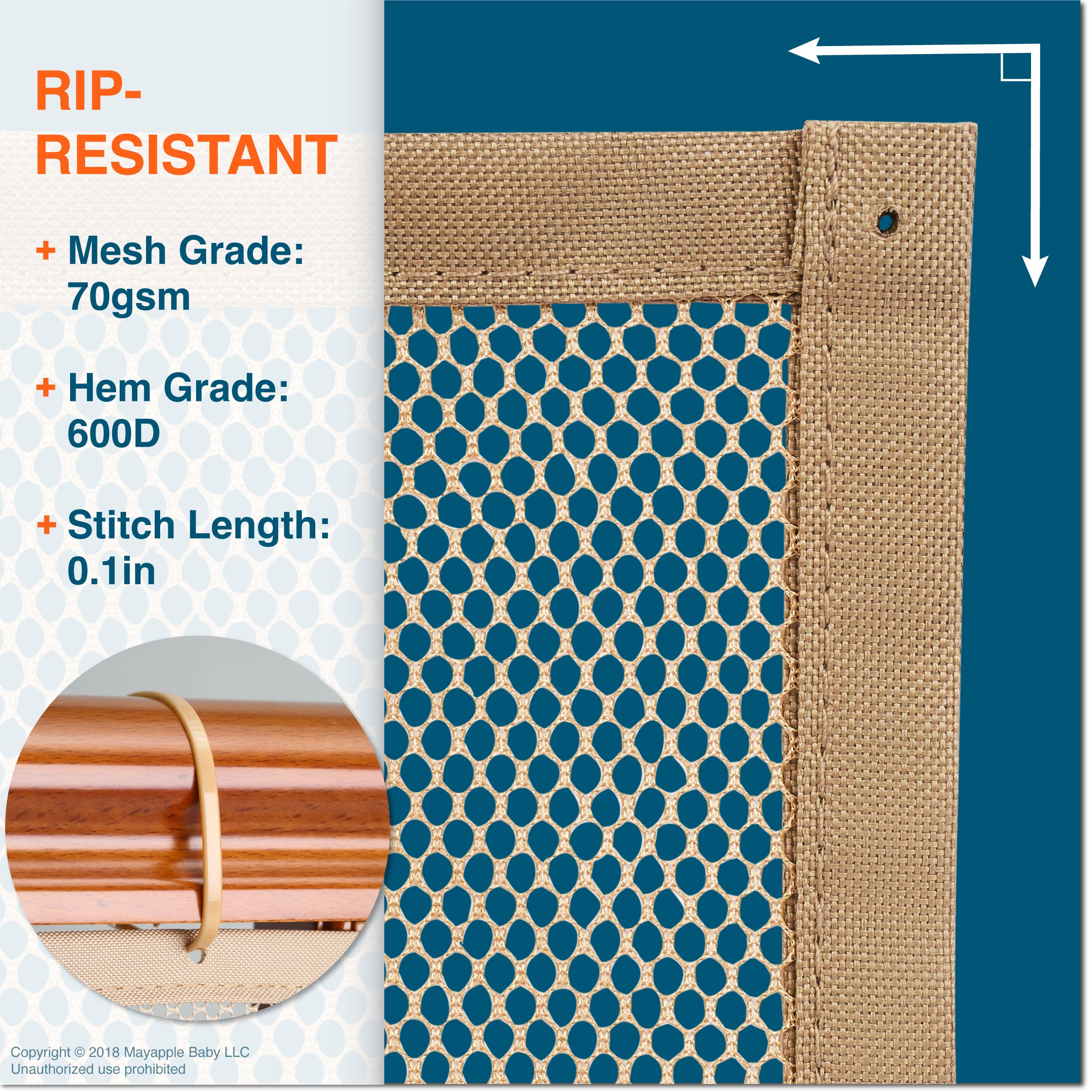 Baby proof stair railing best sale safety mesh